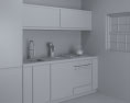 Willoughby Modern Kitchen Design Small 3d model