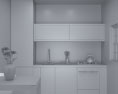 Willoughby Modern Kitchen Design Small 3d model