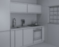 Willoughby Modern Kitchen Design Small 3D модель