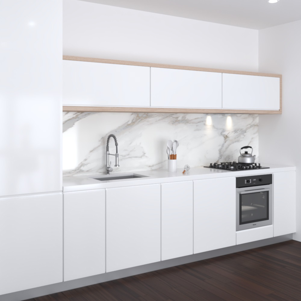 Willoughby Modern Kitchen Design Medium 3D model