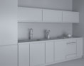 Willoughby Modern Kitchen Design Medium 3D 모델 