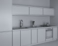 Willoughby Modern Kitchen Design Medium Modello 3D