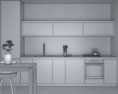 Willoughby Modern Kitchen Design Medium 3D模型