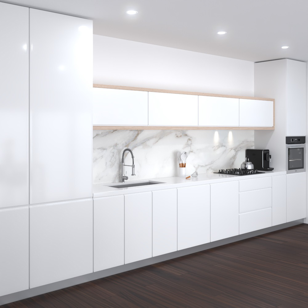 Willoughby Modern Kitchen Design Big 3D model