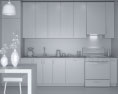 Contemporary Wood Design Kitchen Medium Modelo 3d