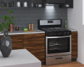 Contemporary Wood Design Kitchen Medium 3D модель