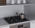Contemporary White Kitchen Desighn Small Modèle 3d