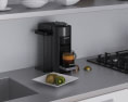 Contemporary White Kitchen Desighn Small Modello 3D