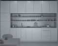 Contemporary White Kitchen Desighn Medium 3D模型