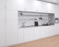 Contemporary White Kitchen Desighn Big 3D 모델 