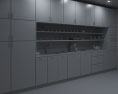 Contemporary White Kitchen Desighn Big 3D 모델 