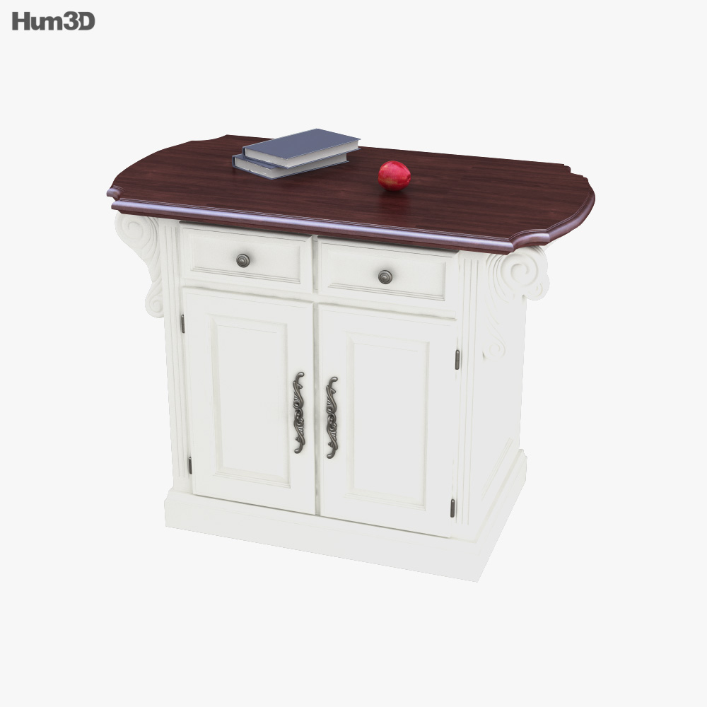 Traditions Kitchen Island 3D model