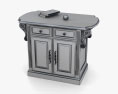 Traditions Kitchen Island 3d model