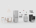Blue Cabinets Contemporary_Kitchen_Design_Medium 3D模型