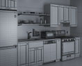 Blue Cabinets Contemporary_Kitchen_Design_Medium 3D 모델 