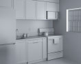 Eclectic Interior Styling Contemporary Kitchen Design Small Modello 3D