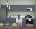 Eclectic Interior Styling Contemporary Kitchen Design Medium 3D модель