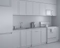 Eclectic Interior Styling Contemporary Kitchen Design Medium 3D 모델 