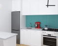 Scandinavian Contemporary Kitchen Design Small 3D模型
