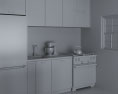 Scandinavian Contemporary Kitchen Design Small 3d model