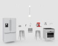Scandinavian Contemporary Kitchen Design Big 3d model