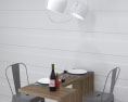 White Loft Contemporary Kitchen Design Big Modèle 3d
