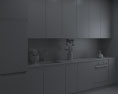 Light Wood Contemporary Kitchen Design Medium Modelo 3D