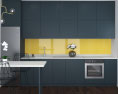 Graphite Loft Contemporary Kitchen Design Medium 3Dモデル