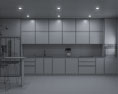 Graphite Loft Contemporary Kitchen Design Big 3Dモデル