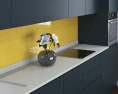 Graphite Loft Contemporary Kitchen Design Big 3d model