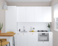 Modern White Kitchen Design Small 3Dモデル