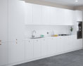 Modern White Kitchen Design Big Modelo 3D