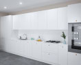 Modern White Kitchen Design Big Modelo 3d