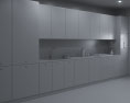 Modern White Kitchen Design Big 3D模型
