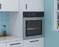 Traditional Kitchen White And Blue Design Big 3D 모델 