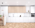 Scandinavian White Kitchen Design Big Modèle 3d