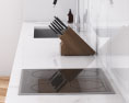Scandinavian White Kitchen Design Big Modello 3D