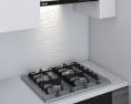 Contemporary Scandinavian Kitchen Design Small 3D модель