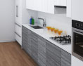 Contemporary Scandinavian Kitchen Design Big 3D 모델 
