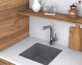 Wooden Country Kitchen Design Small Modelo 3d