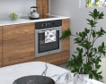 Wooden Country Kitchen Design Small Modèle 3d