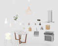 Wooden Country Kitchen Design Big Modelo 3D