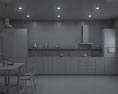Wooden Country Kitchen Design Big 3Dモデル