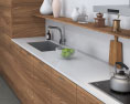Wooden Country Kitchen Design Big Modelo 3D