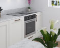 Traditional White Kitchen Design Medium Modelo 3d