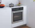Modern White Interior Kitchen Design Small 3D-Modell