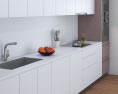 Modern White Interior Kitchen Design Big Modèle 3d