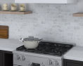 Traditional Black Kitchen Design Big Modelo 3D