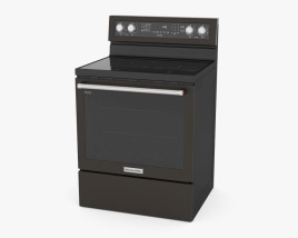 KitchenAid Five Element Electric Convection Range Black Stainless Steel 3Dモデル