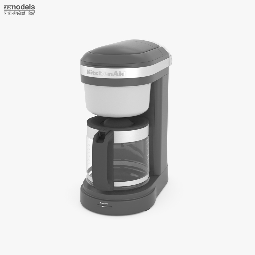 KitchenAid 12 Cup Drip Coffee Maker with Spiral Showerhead Charcoal Grey Modello 3D